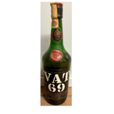 Bottiglia Vat 69 Whisky Vintage anni 80 Blended Scotch